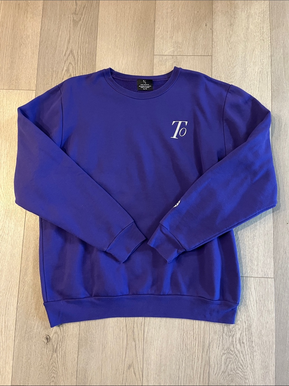 Purple Toronto Raptors Crewneck Sweatshirt - Peace Collective - Men's Sweater XL